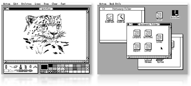 Window GUI for 8 Bit Computers